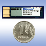 USB Bluetooth адаптер Dongle Micro - Blue : фото 2